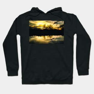 Flatford Mill Sunset (Vintage) Hoodie